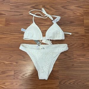 Aerie Crochet Triangle Bikini Set